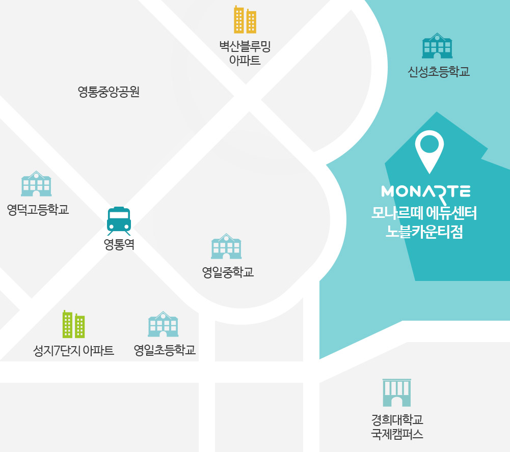노블카운티센터 지도